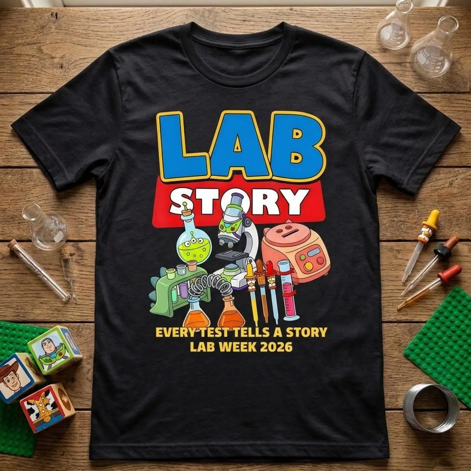 Medical Lab Humor - تي شيرت Lab Week 2026 بتصميم